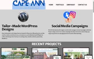 Cape Ann Website Design of Marblehead website