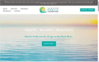 Seaside Family Acupuncture of Marblehead website