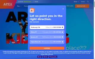 Apex Center website
