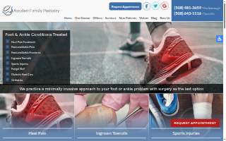 Assabet Family Podiatry Inc. website