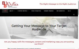BBWrites Strategic Communications website