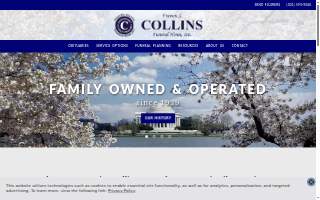 Collins Funeral Home website