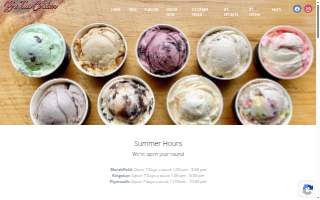 B's Ice Cream website