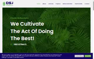 DSJ Landscaping and Hardscaping website