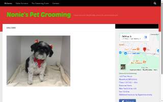 Nonie's Pet Grooming website