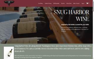 Snug Harbor Wine website