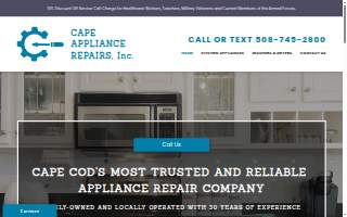 Cape Appliance Repairs, Inc. website
