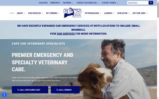 Cape Cod Veterinary Specialists of Mashpee website