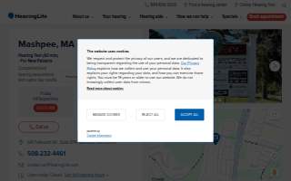 HearingLife of Mashpee MA website