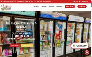 Hot Diggity Pet Grocery & Boutique of Barnstable website
