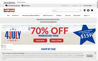 Mattress Warehouse of Mashpee website