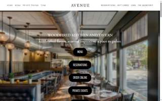 Avenue Restaurant website