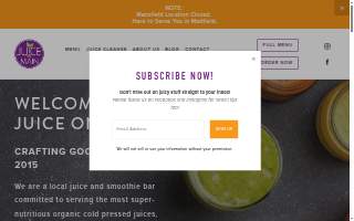 Juice On Main website