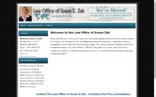 Law Office of Susan Zak website