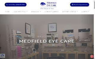 Medfield Eye Care website