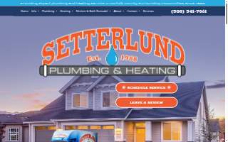 Setterlund Plumbing & Heating website