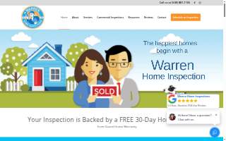 Warren Home Inspections of Medfield website