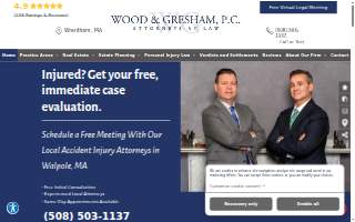 Wood & Gresham, P.C. of Foxborough website