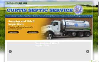 Curtis Septic Service website
