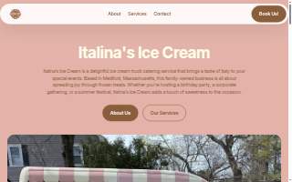 Italina's Ice Cream website