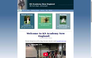 K9 Academy New England of Medford website