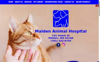 Malden Animal Hospital & Kennel of Medford website