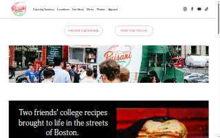 Paisani Food Truck website