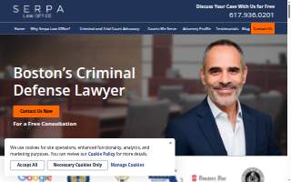 Serpa Law Office of Medford website