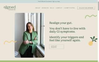 Aligned Nutrition Counseling, Inc. website