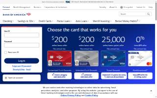 Bank of America (with Drive-thru ATM) website