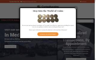 Curiosity Coins website