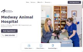Medway Animal Hospital website