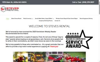 Steves Rental website