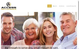 Access Orthopedics of Melrose website