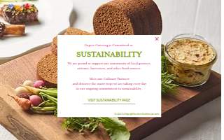 Capers Catering website