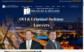 Law Offices of Milligan & Higgins website