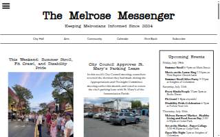 Melrose Memorial Hall website