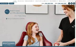Melrose Orthodontics website