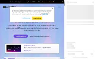 Pantheon Training Complex website