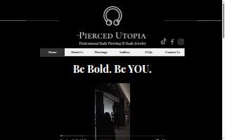 Pierced Utopia website