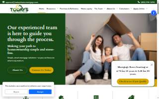 Today's Home Mortgage website