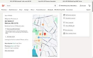 Walgreens of Melrose website