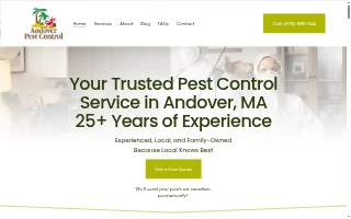 Andover Pest Control Inc. of Lawrence website