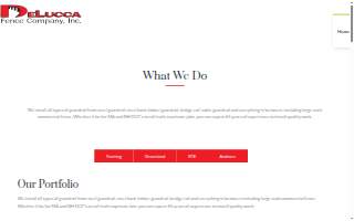 DeLucca Fence Company, Inc. website