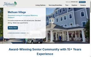 Methuen Village, Assisted Living & Compass Memory Support website