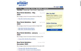 Mygrant Glass Co website