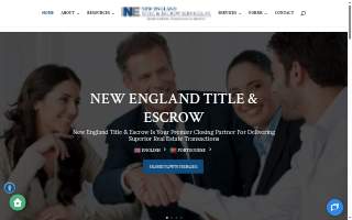 New England Title & Escrow Services, PC of Middleborough website