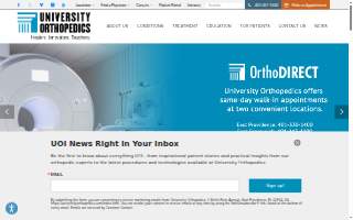 University Orthopedics - Raynham website