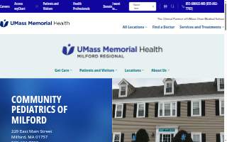 Community Pediatrics of Milford website