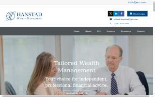 Hanstad Wealth Management of Milford website